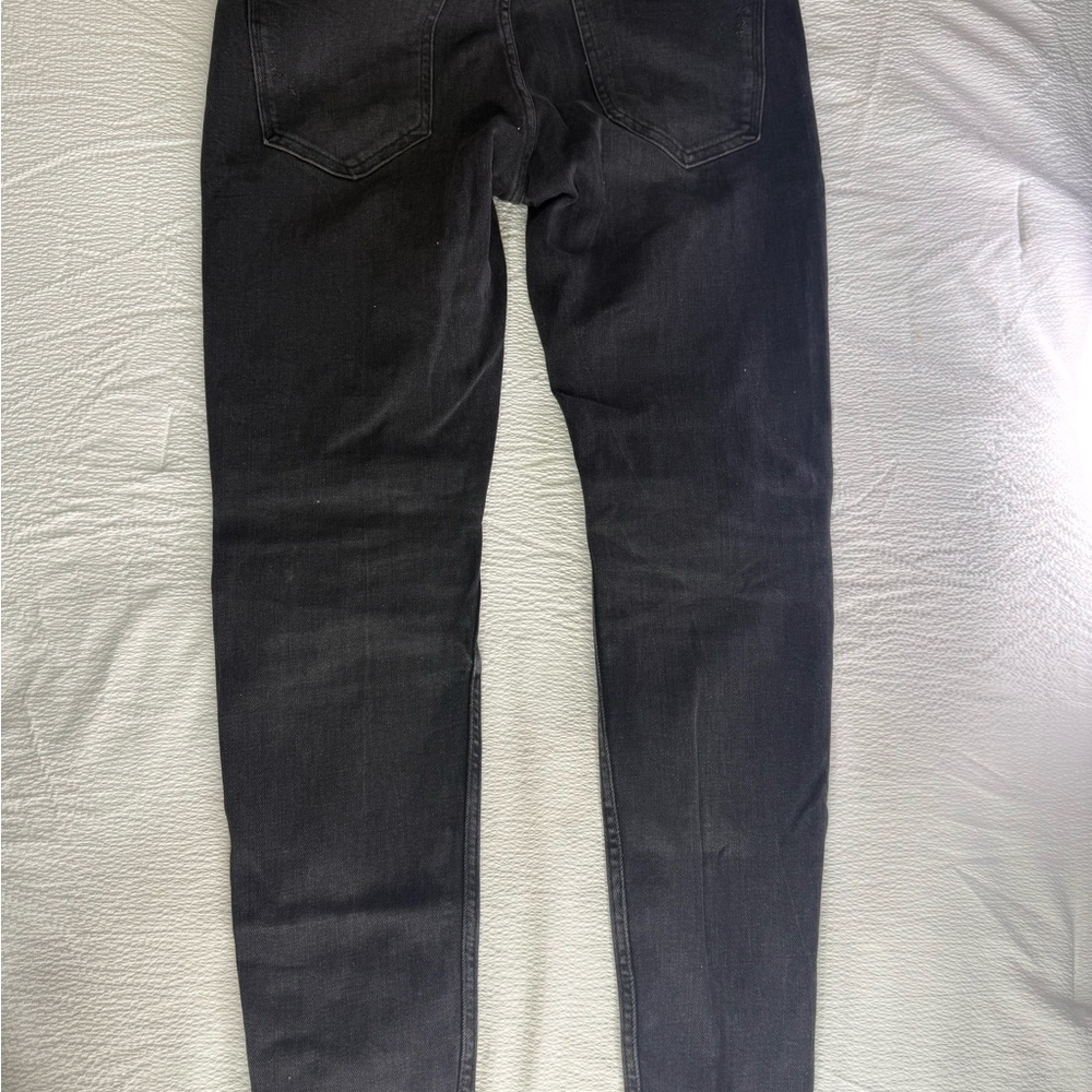 Zara Men’s Skinny Distressed Black Jeans - Picture 2 of 3